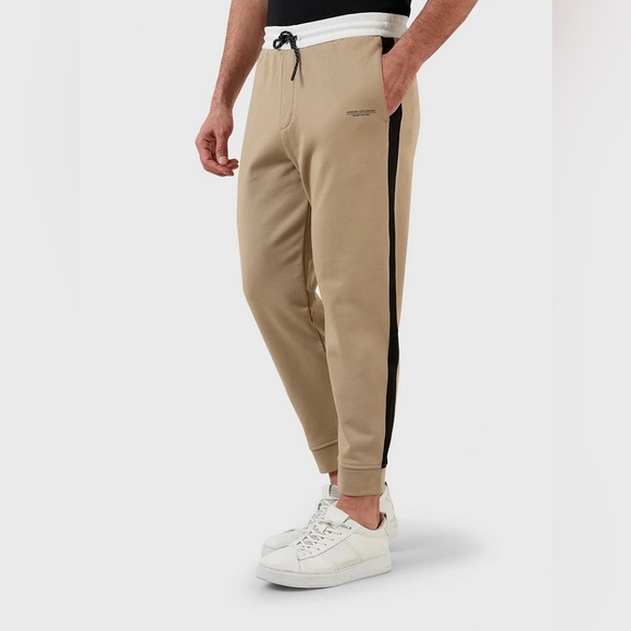 Armani Exchange Jogger 3LZPA ZJ4XZ 4714 Khaki Black stripe - Picture 2 of 5